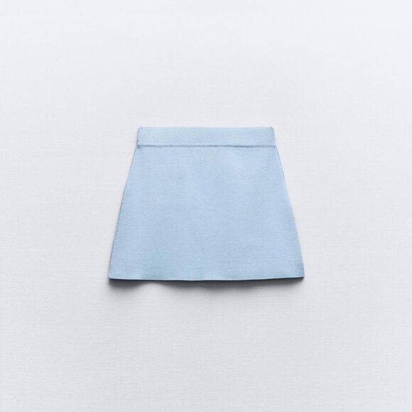 Zara jewel plain knit mini skirt - Picture 8 of 9
